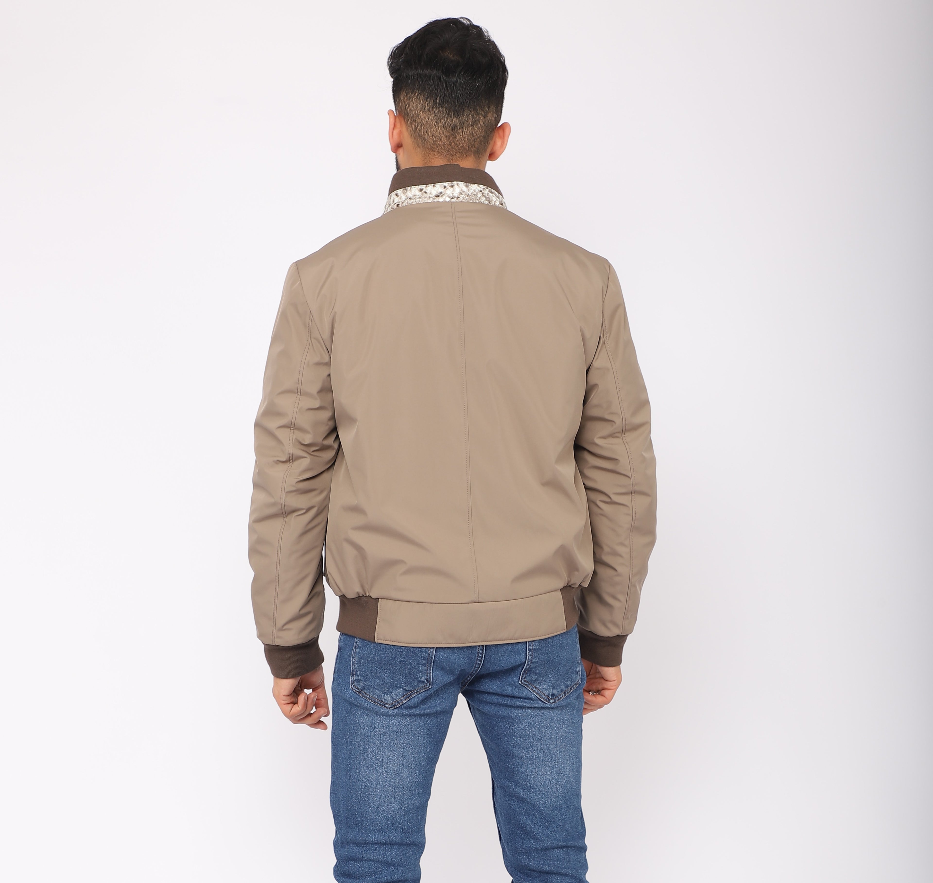 Shearling-Lined Aviator Jacket