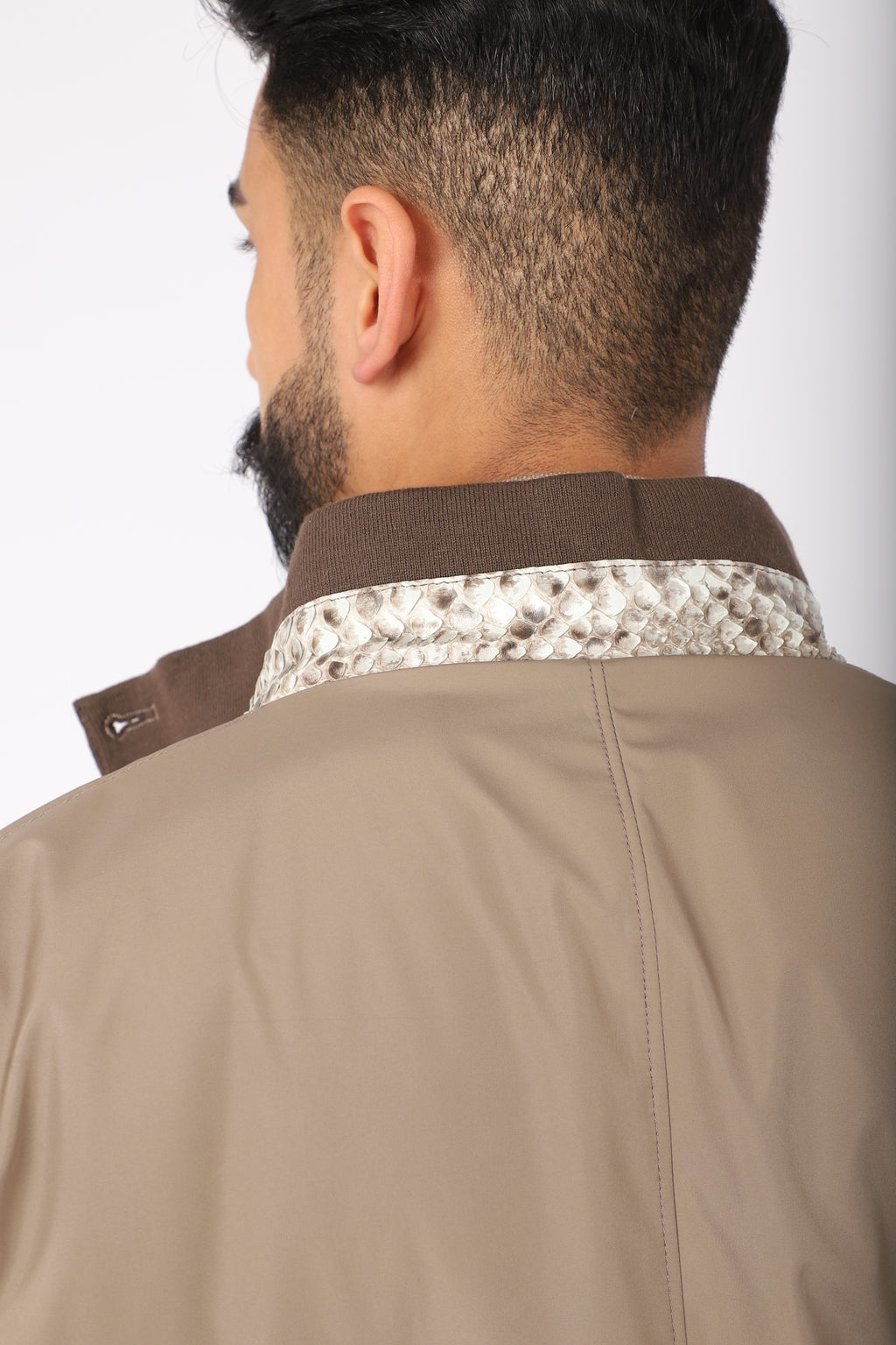 Shearling-Lined Aviator Jacket