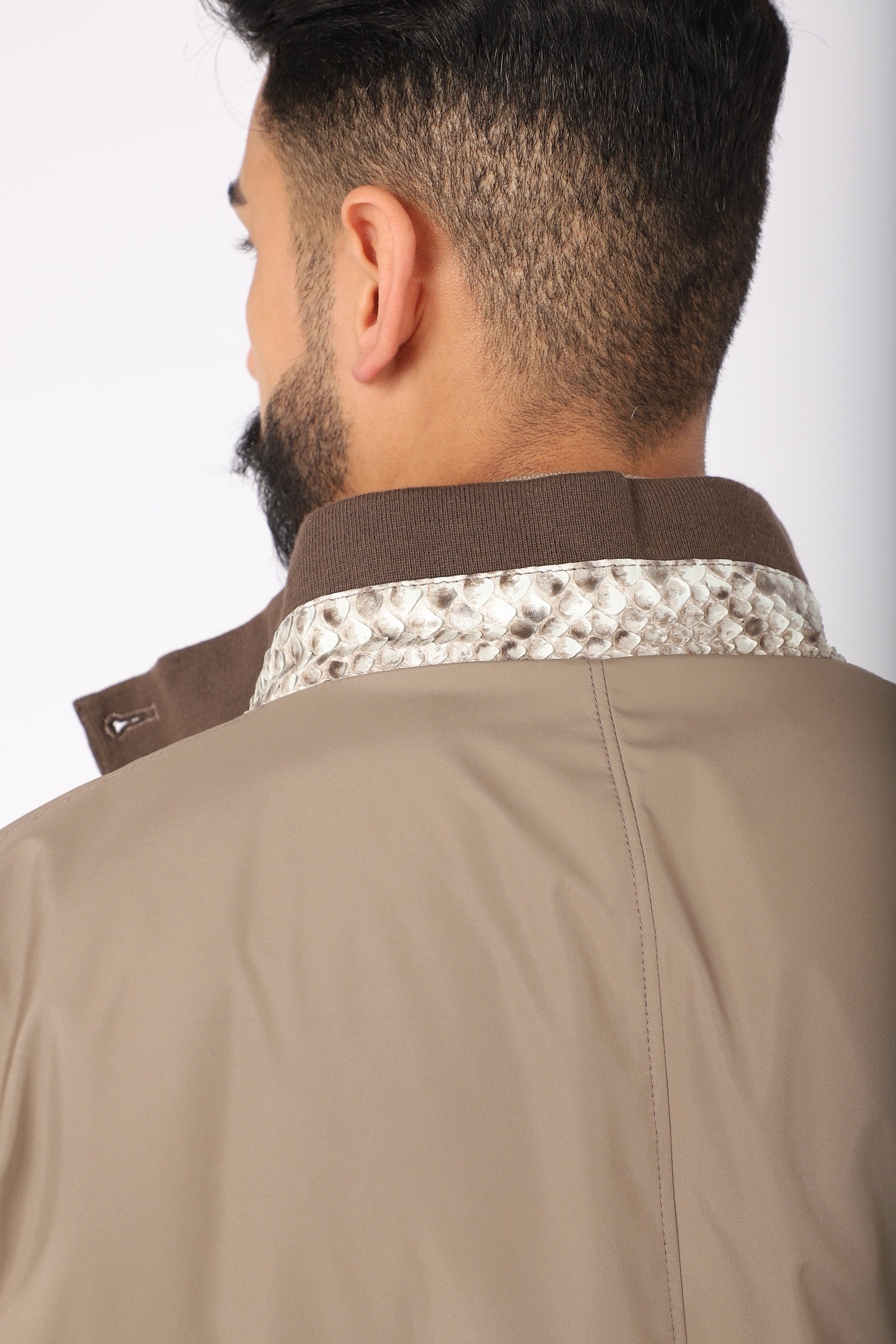 Shearling-Lined Aviator Jacket