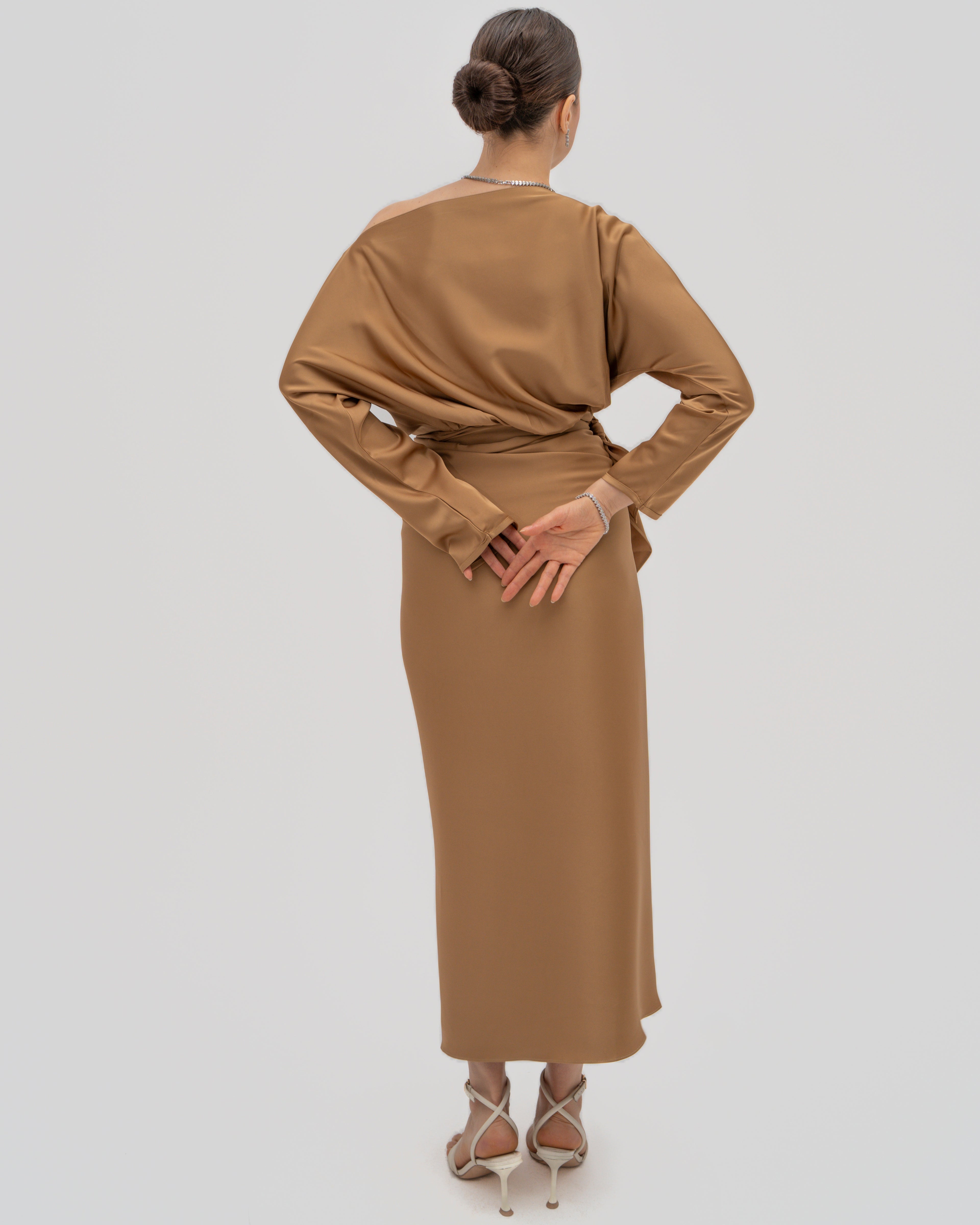 Silhouette Wrap Gown