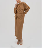 Silhouette Wrap Gown