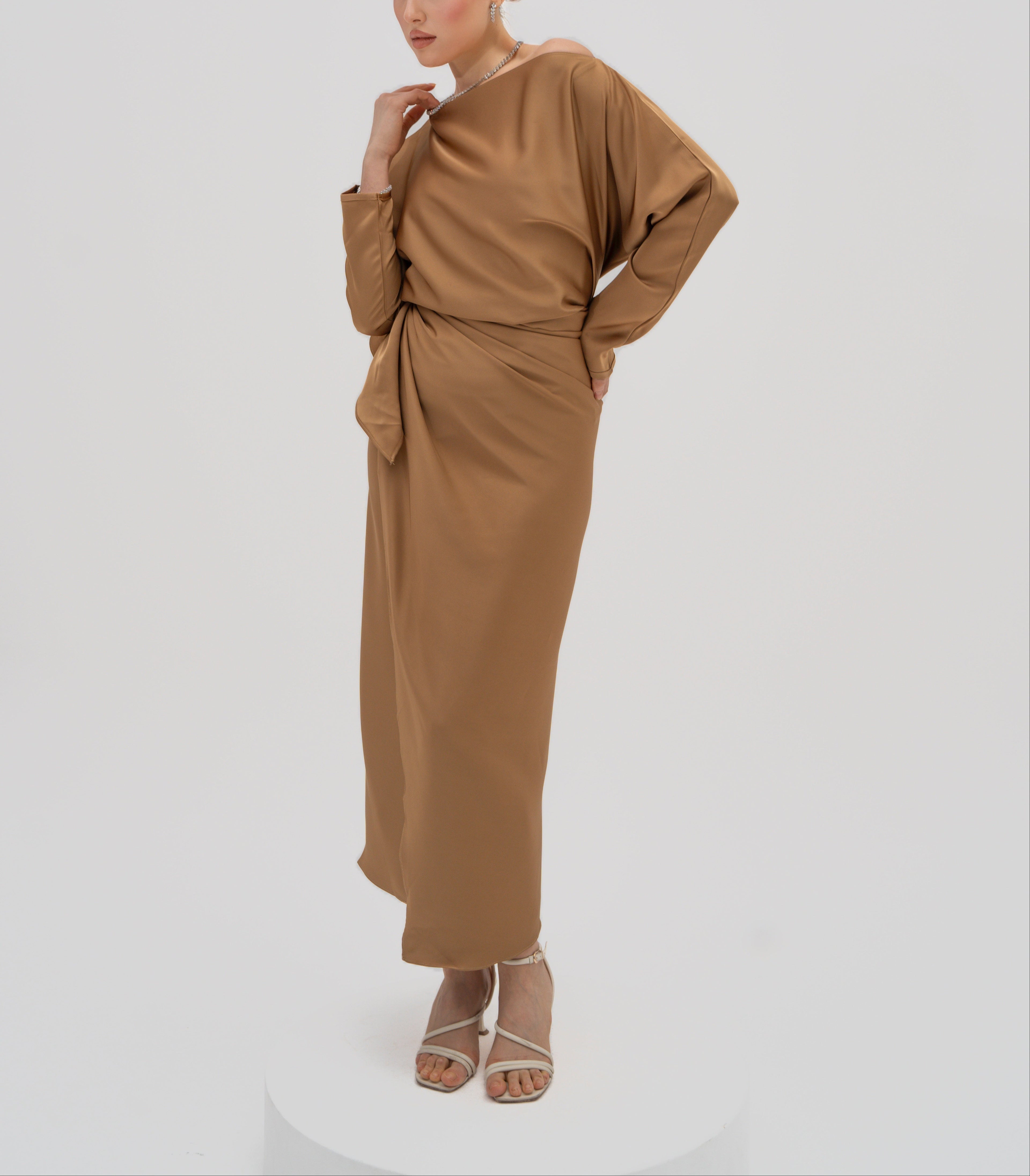 Silhouette Wrap Gown