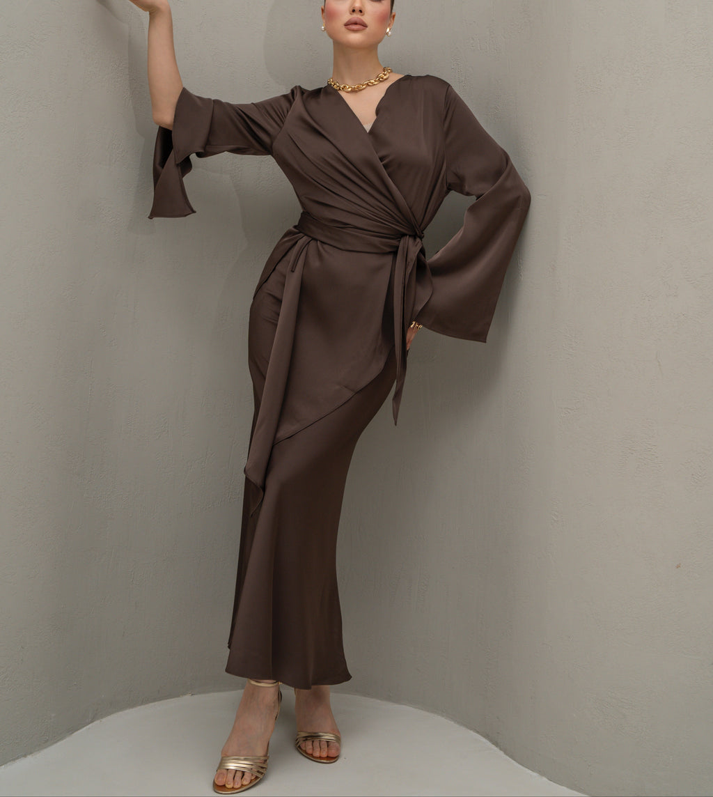 Espresso Draped Cascade Set