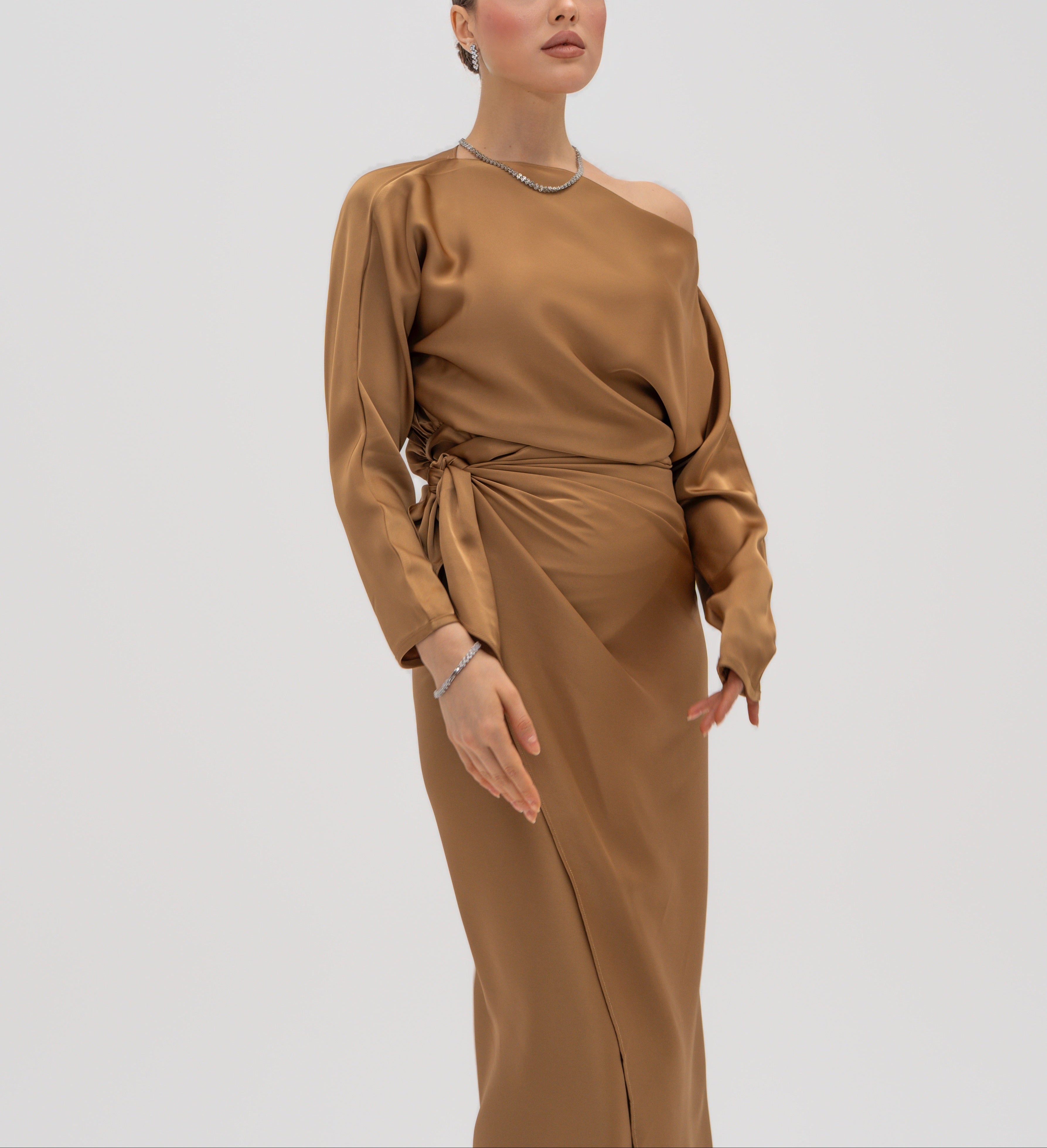 Silhouette Wrap Gown