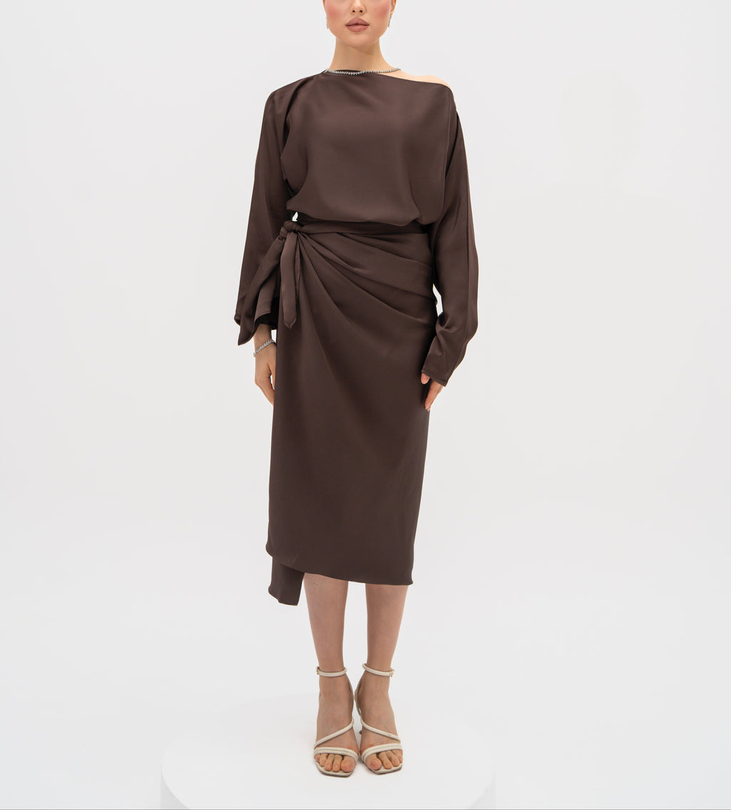 Silhouette Wrap Gown