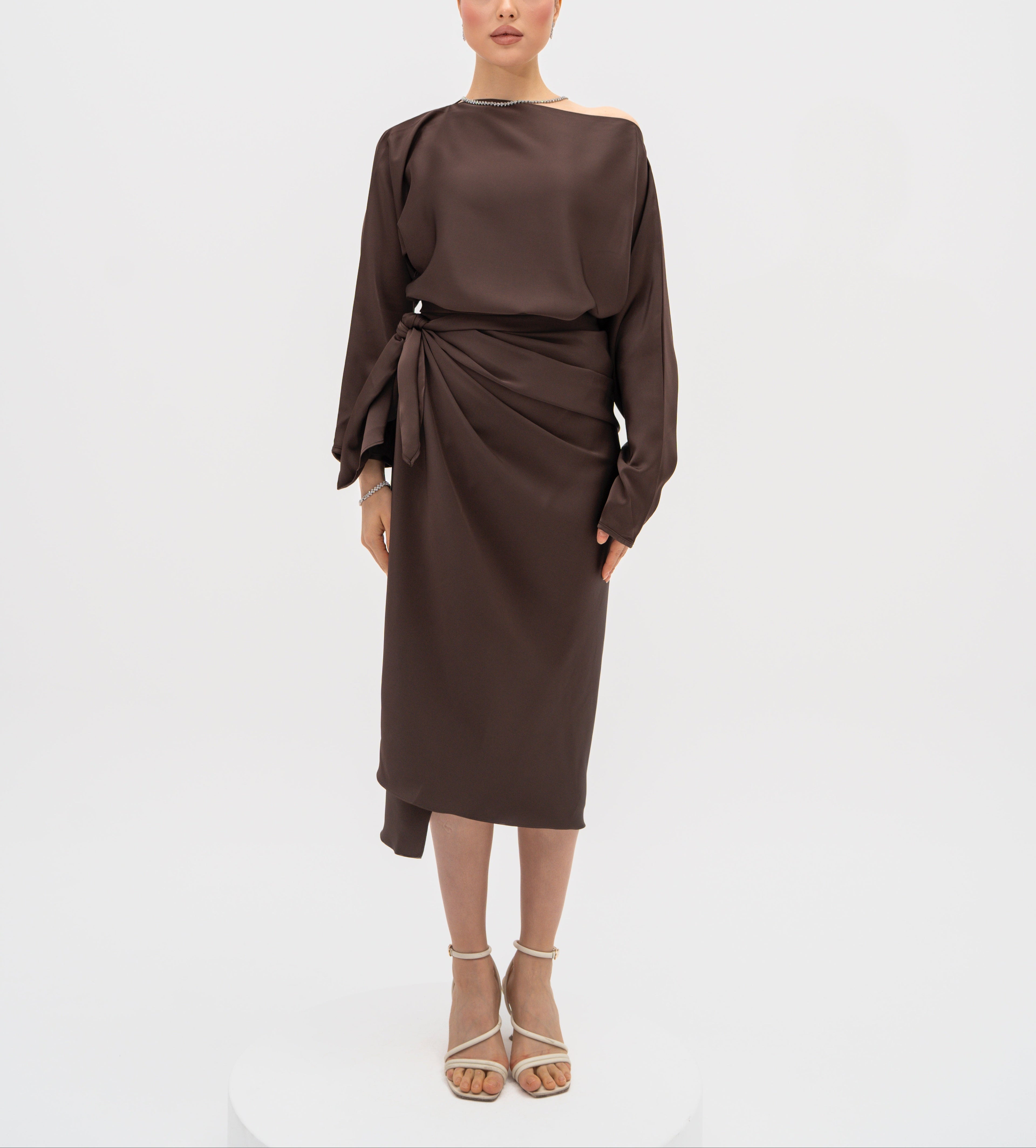 Silhouette Wrap Gown