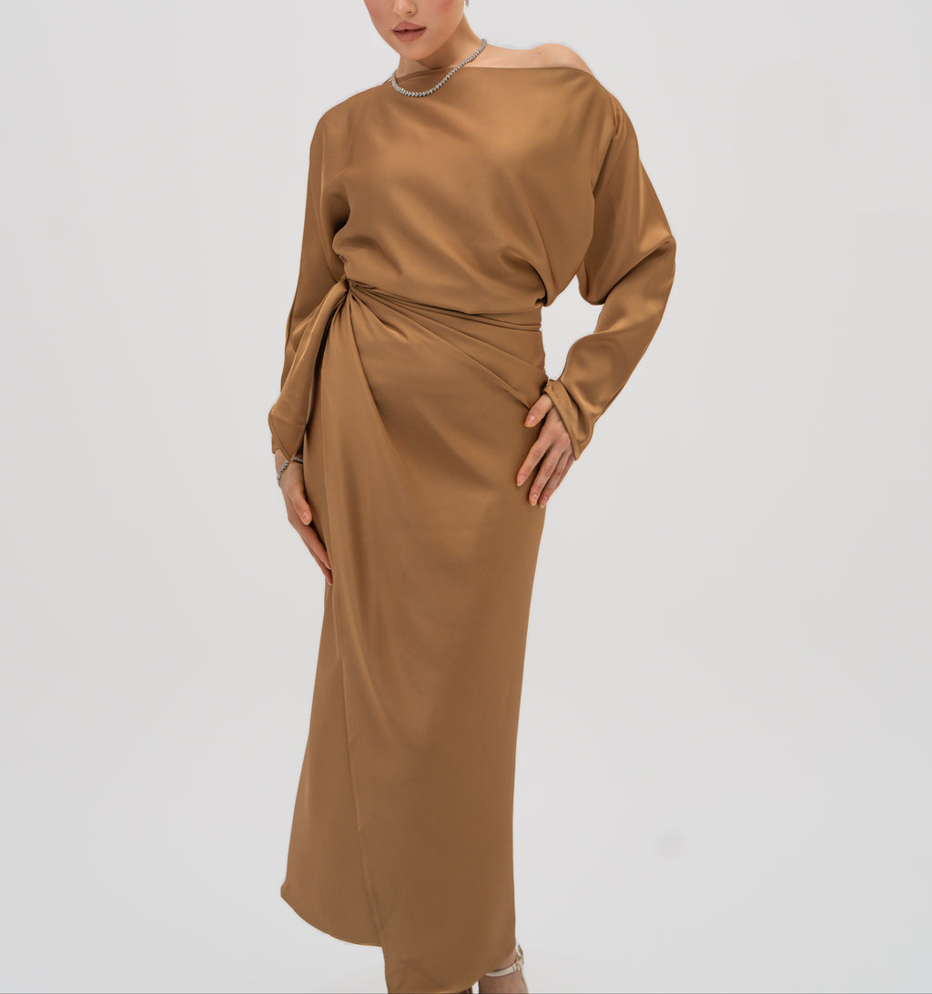 Silhouette Wrap Gown