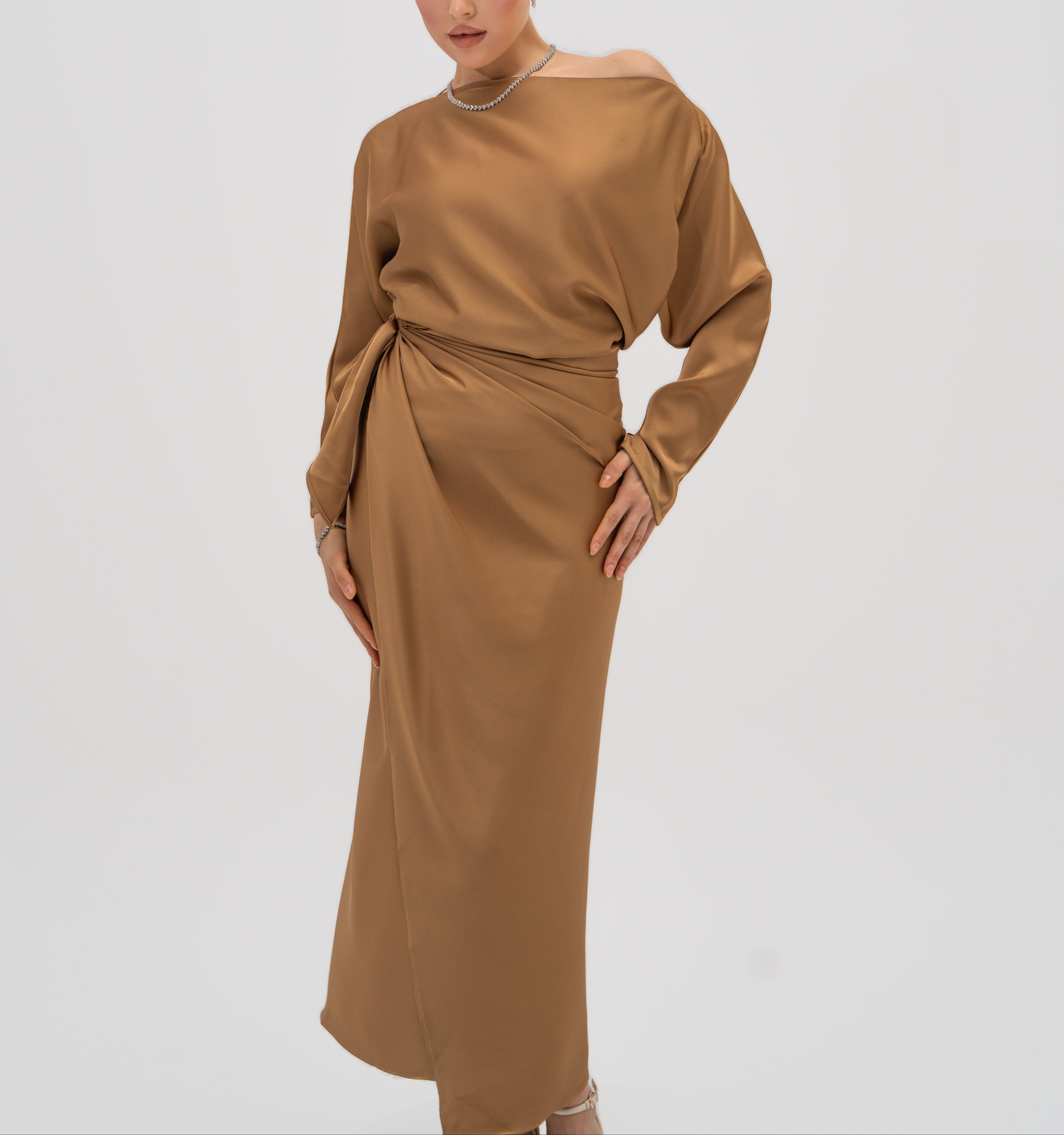 Silhouette Wrap Gown