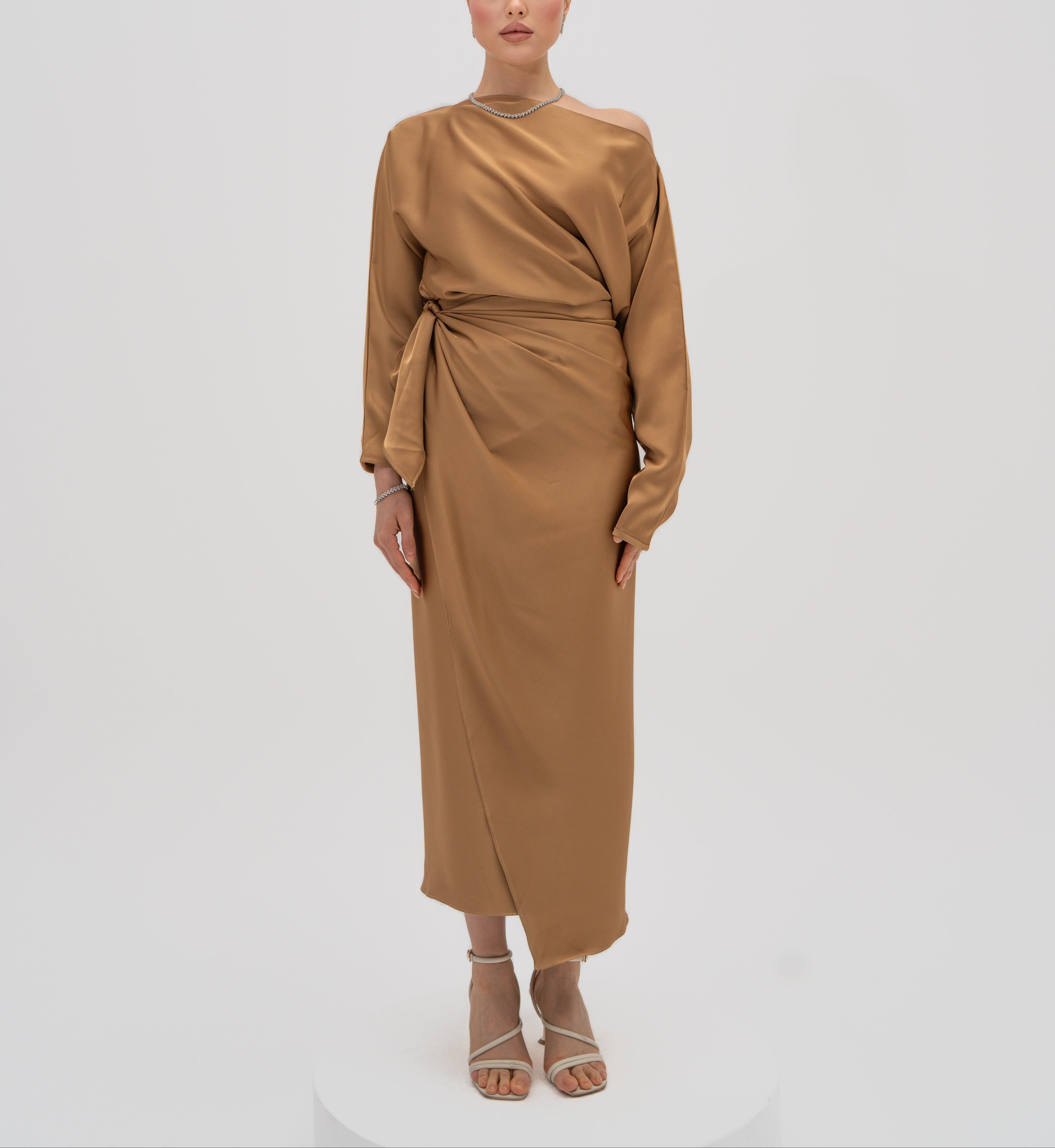 Silhouette Wrap Gown