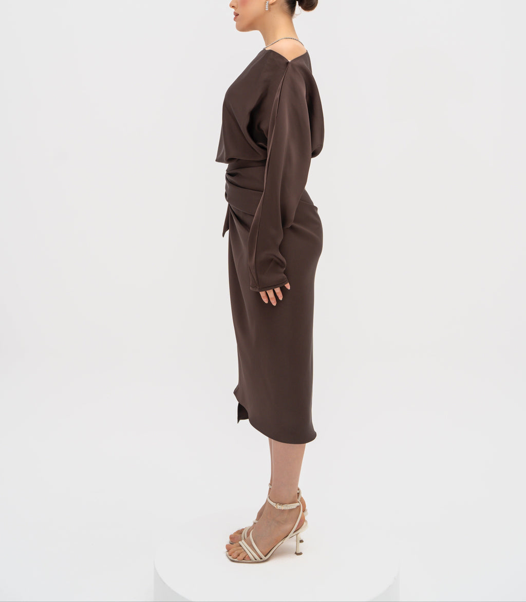 Silhouette Wrap Gown