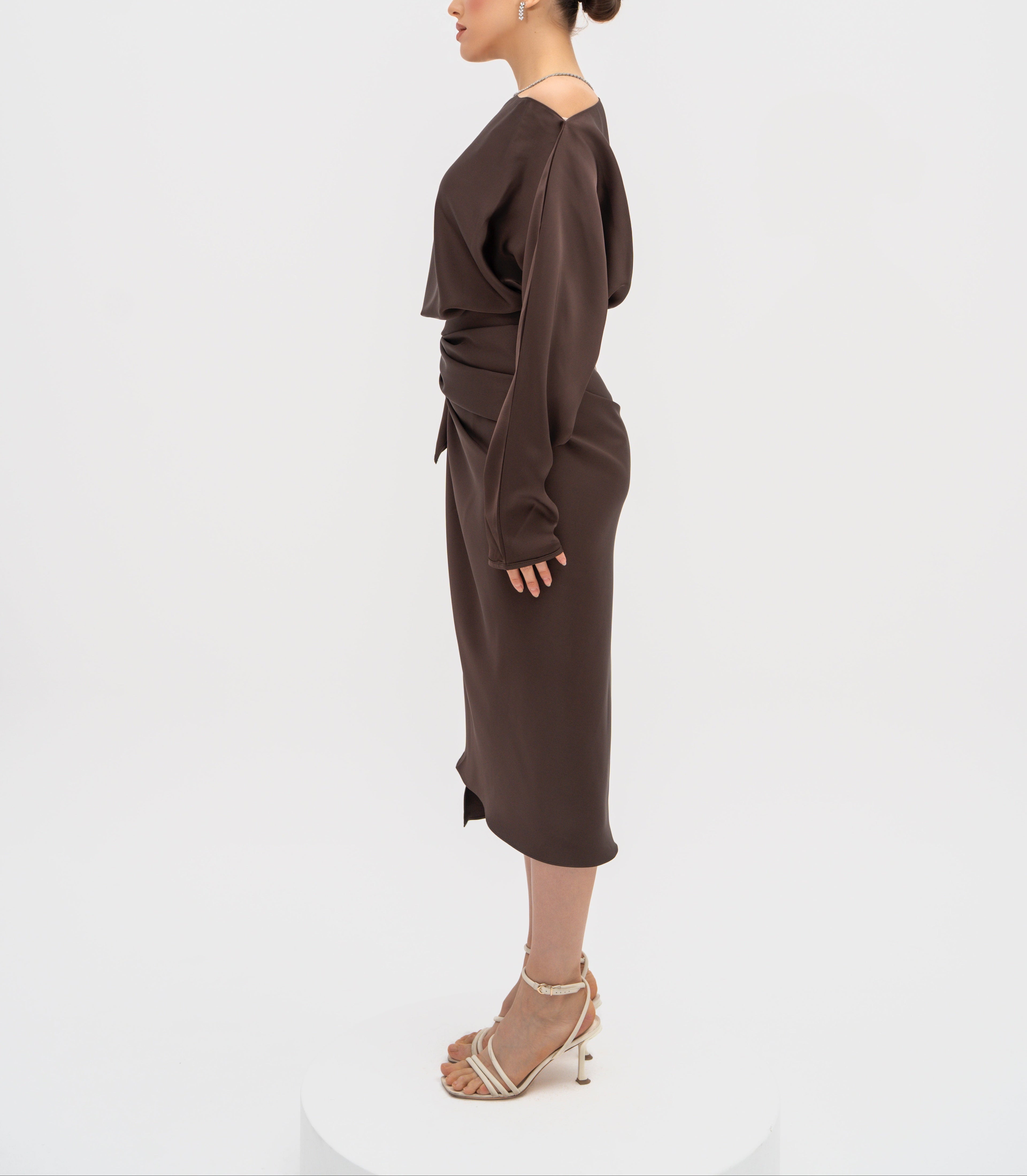 Silhouette Wrap Gown