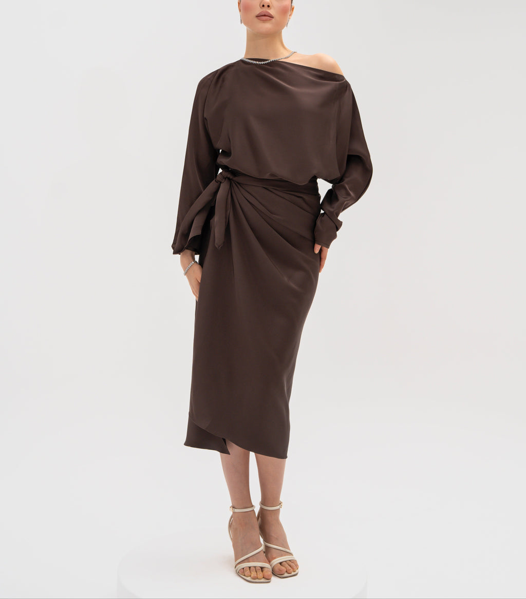Silhouette Wrap Gown