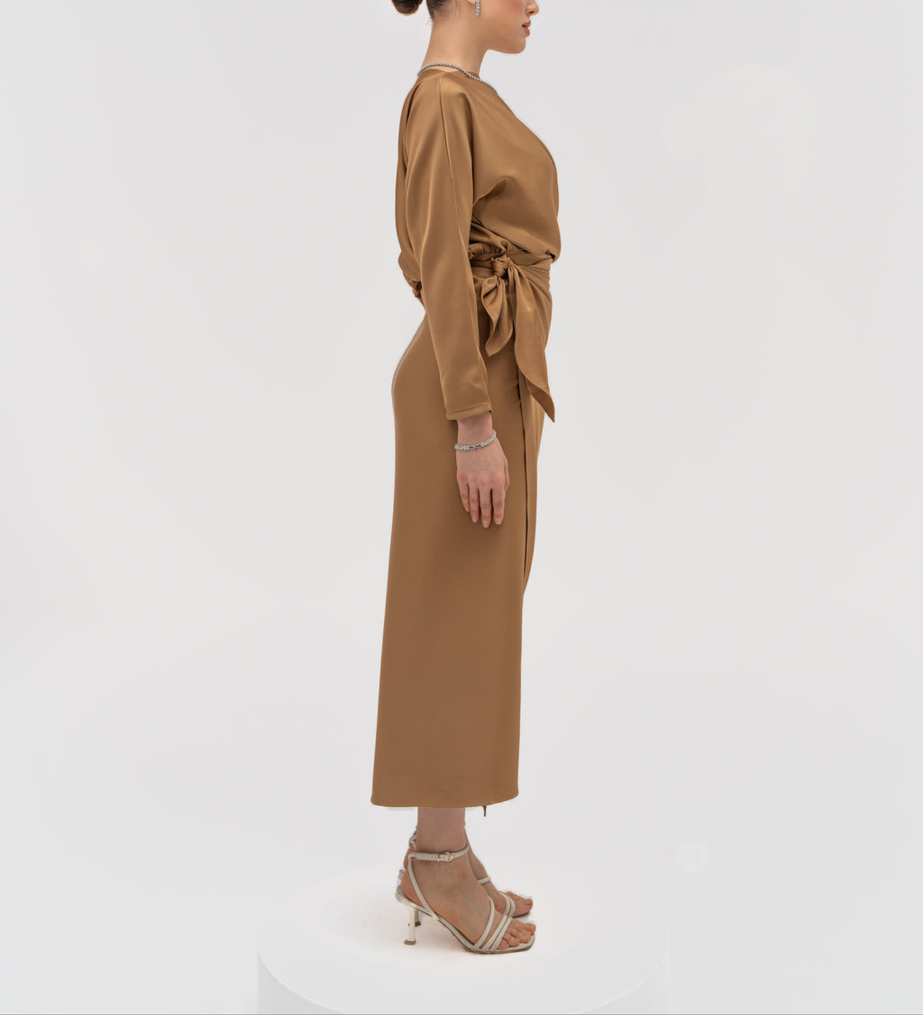Silhouette Wrap Gown