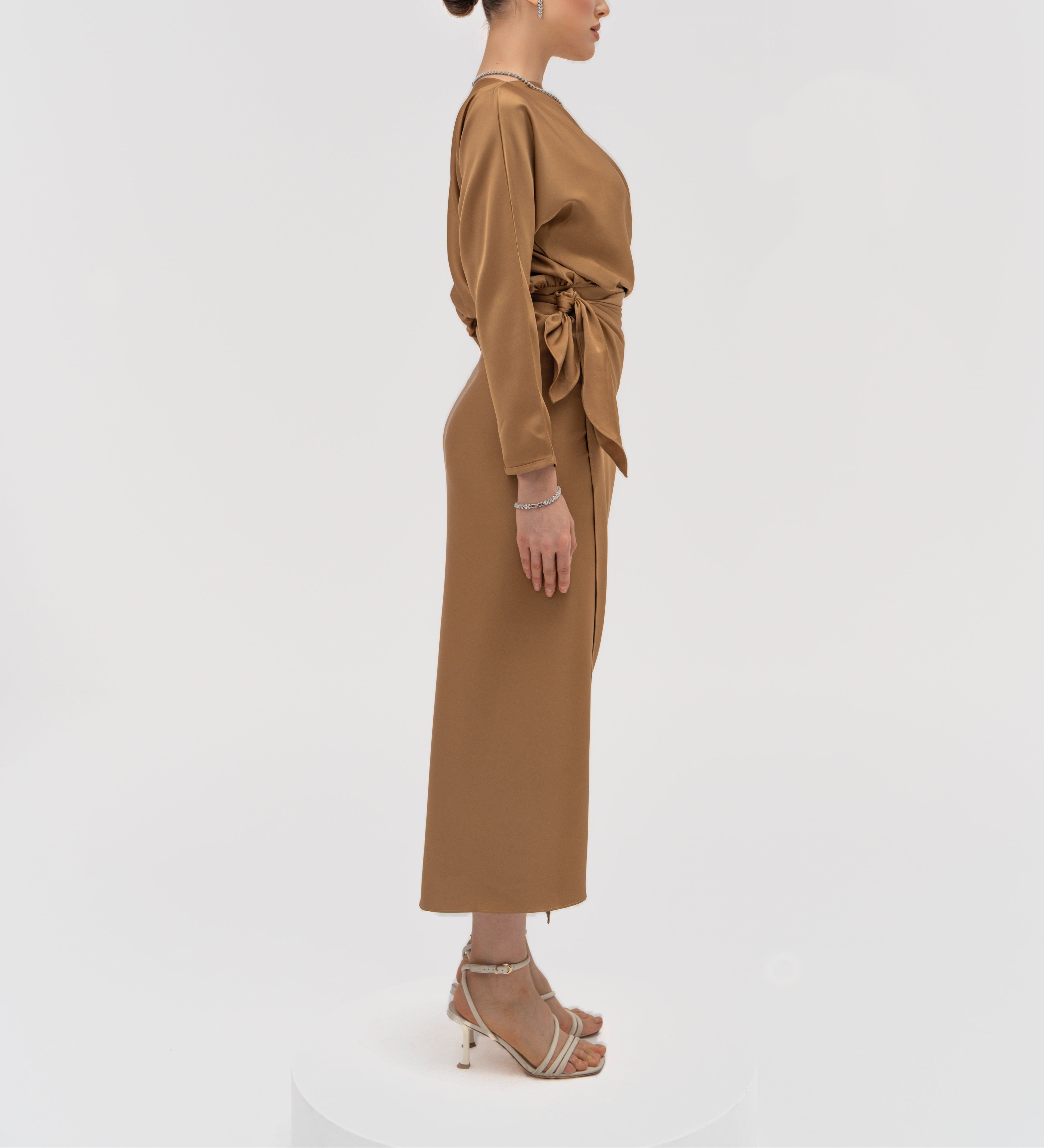 Silhouette Wrap Gown