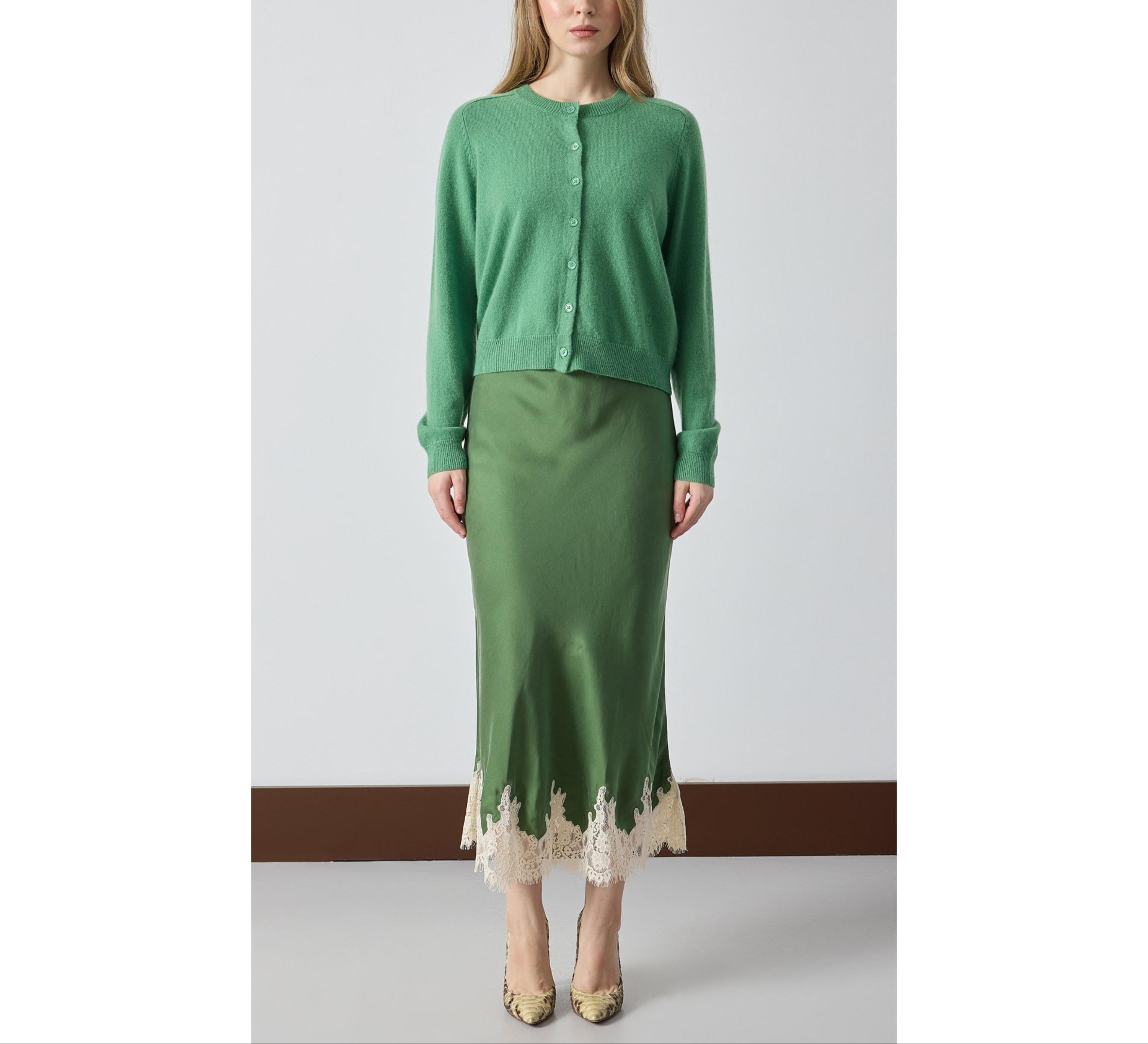Silk Lace Skirt
