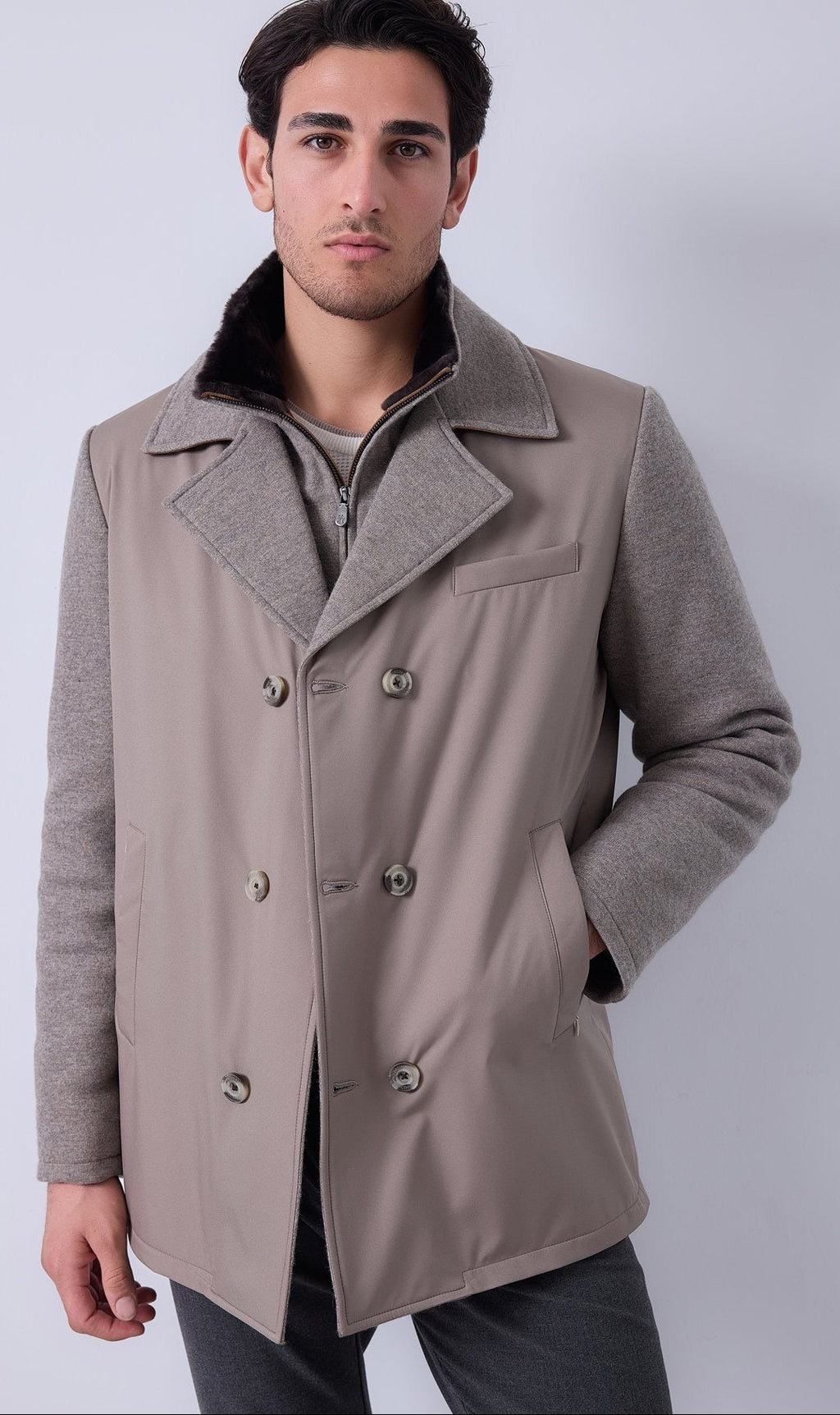 Double-Breasted Field Coat