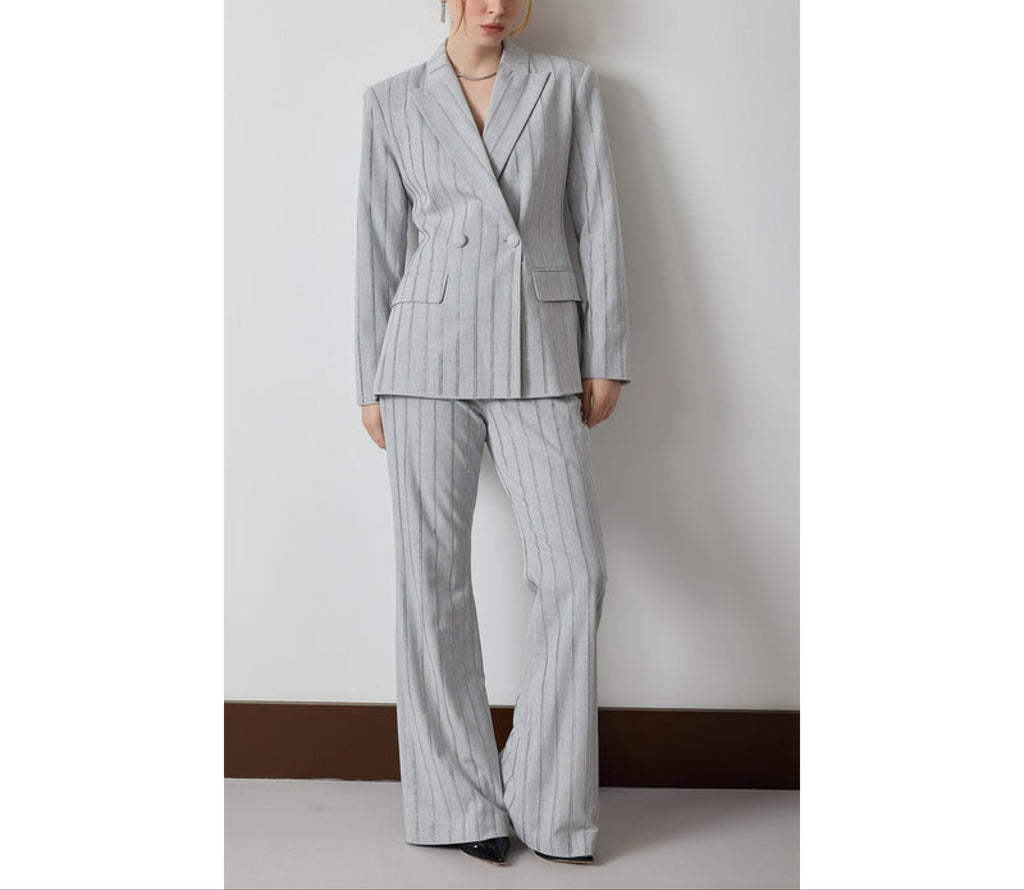 Pinstripe Precision Suit