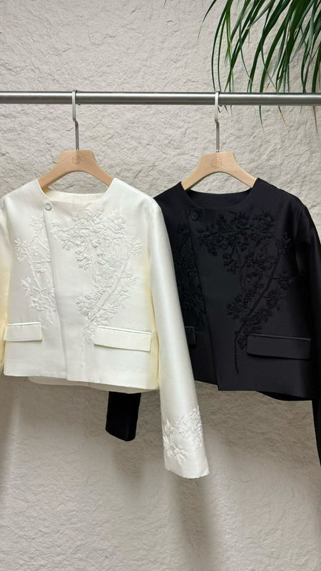 Tailleur Fleur Embroidered Set