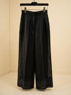 Black Embroidery Cardigan