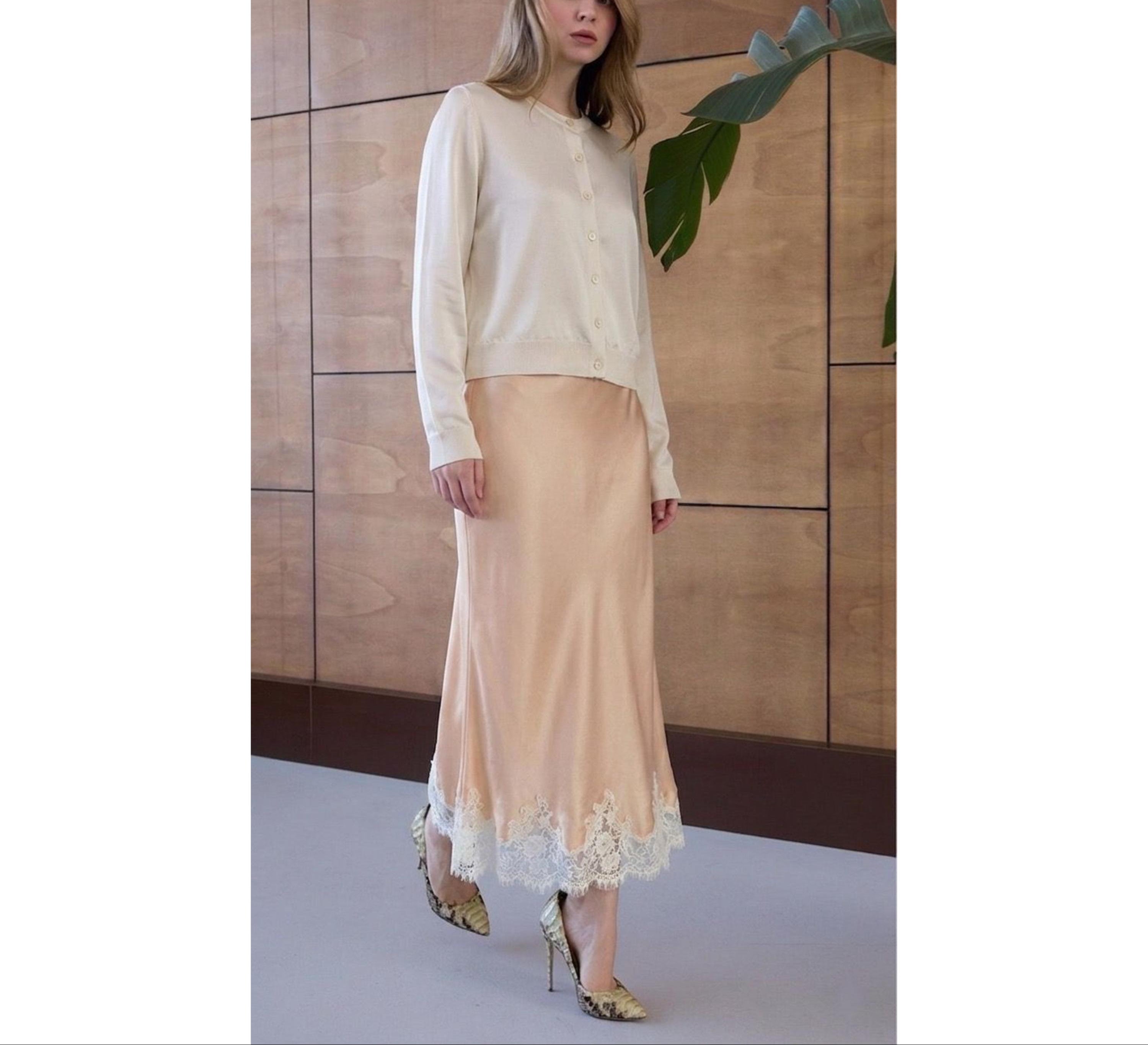 Silk Lace Skirt
