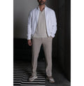 Frost Linen Bomber