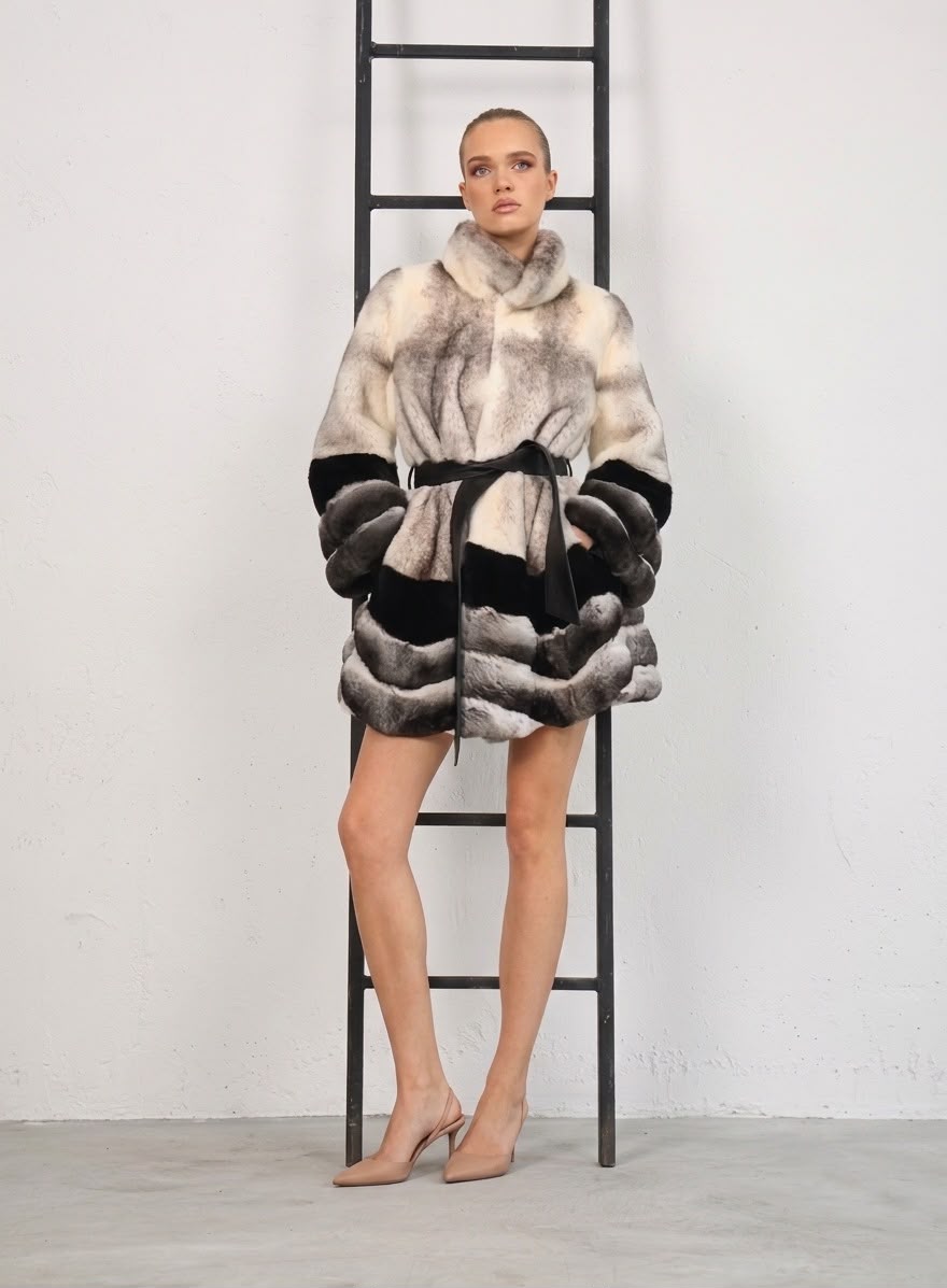 Shearling Contrast Panel
