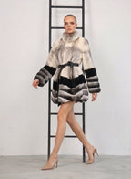 Shearling Contrast Panel