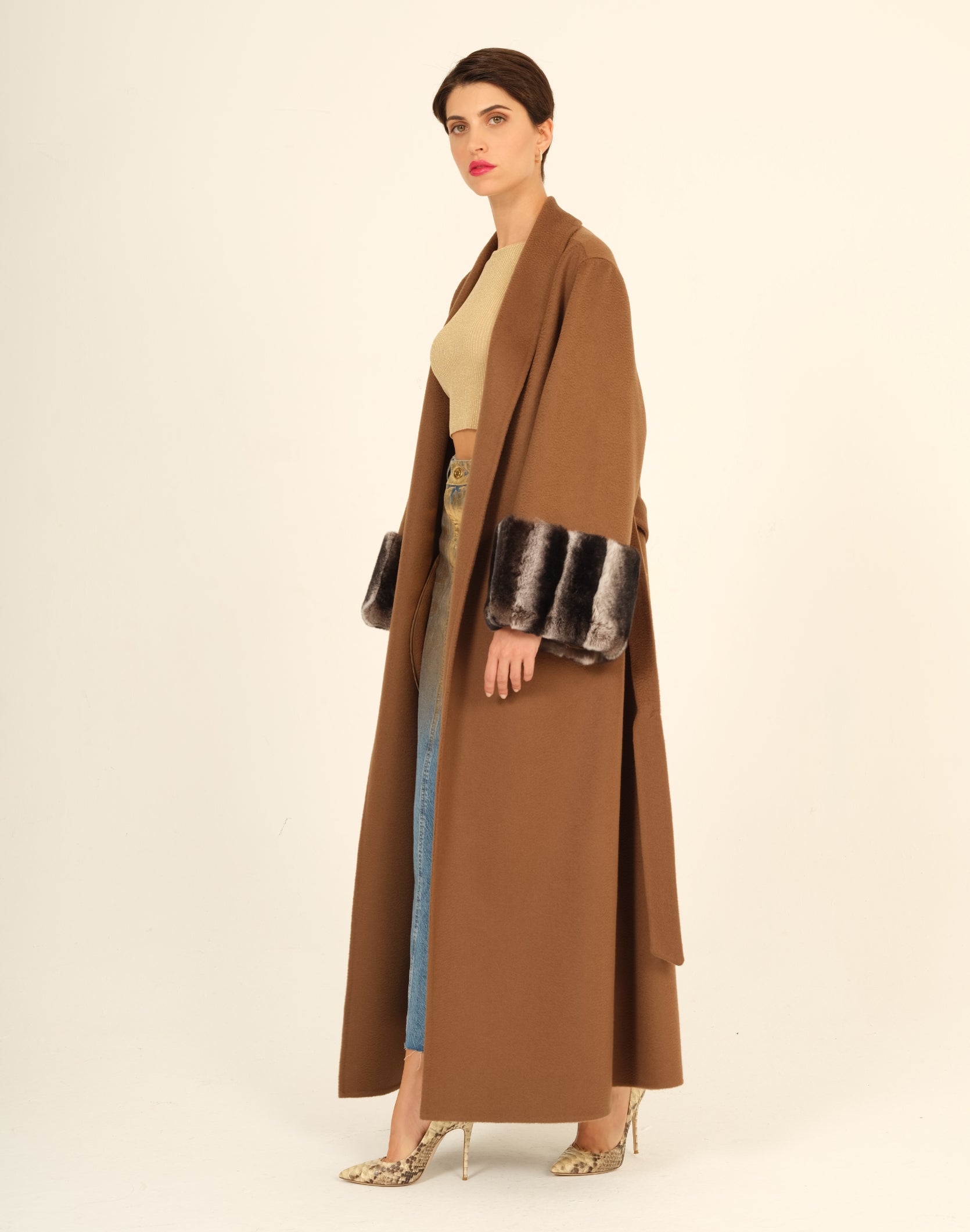 Valentina Fur Cuff Belted