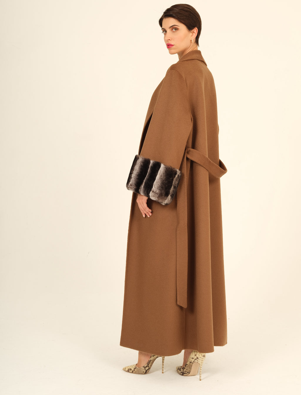 Valentina Fur Cuff Belted