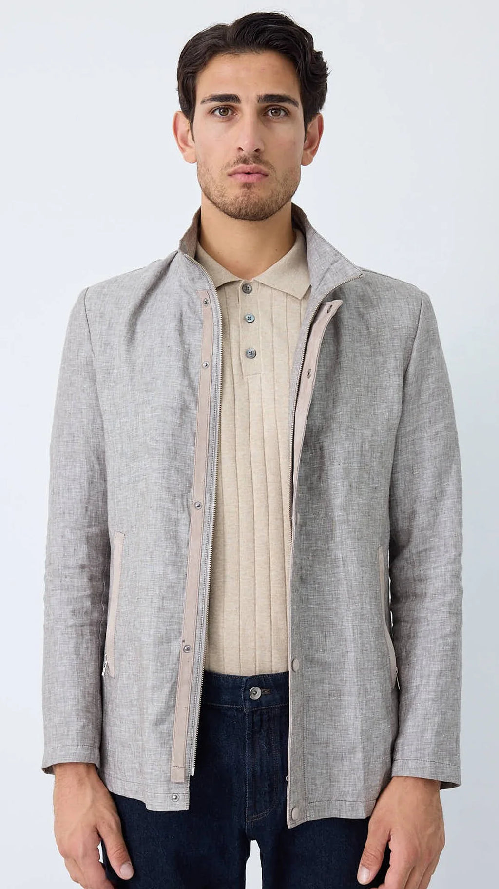 Grigio Lino Field Jacket