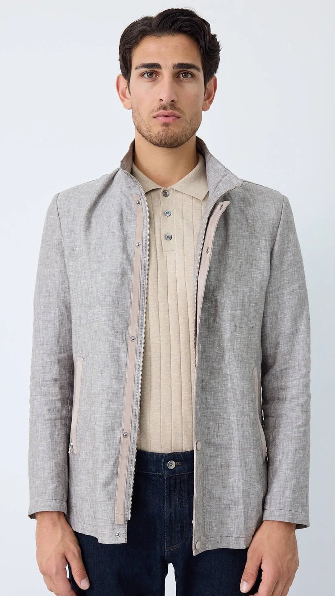 Grigio Lino Field Jacket