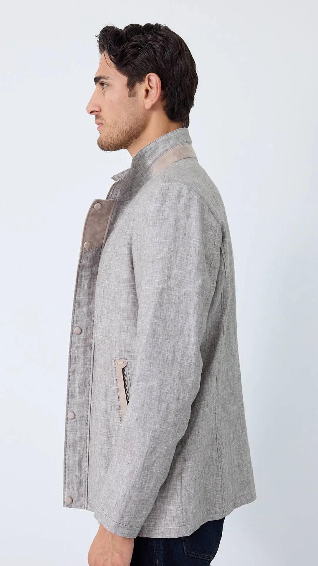 Grigio Lino Field Jacket