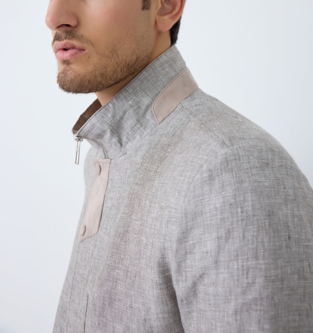 Grigio Lino Field Jacket
