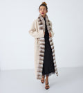Aurora Fur Trim Long Coat