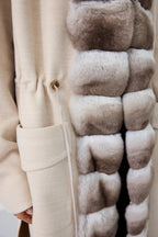 Aurora Fur Trim Long Coat