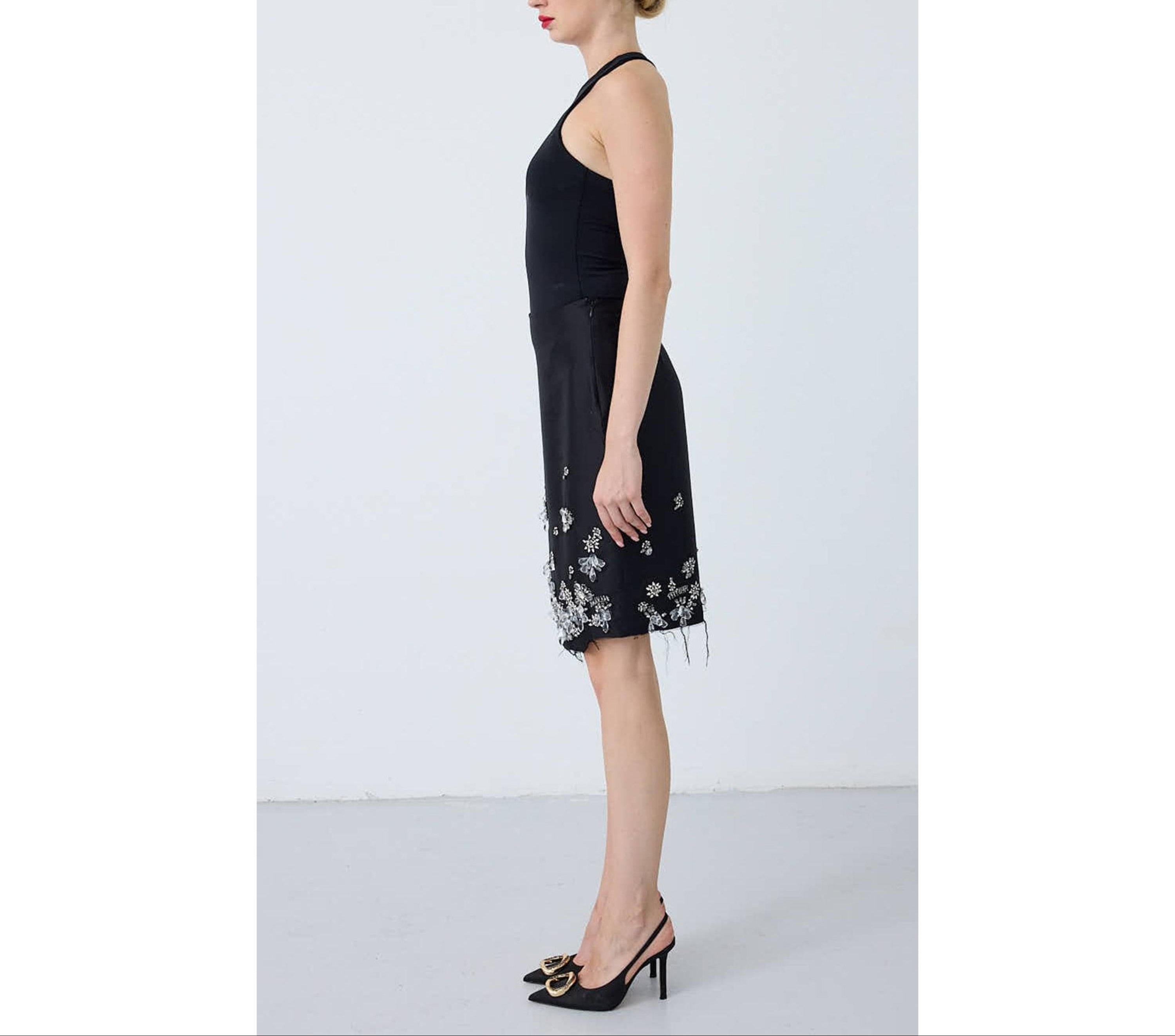 Noir Crystal Skirt