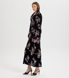 Violet Botanical Embroidered