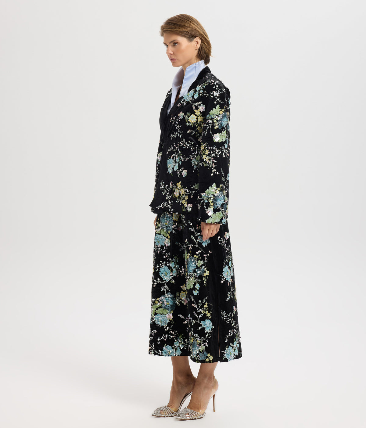 Cerulean Embroidered