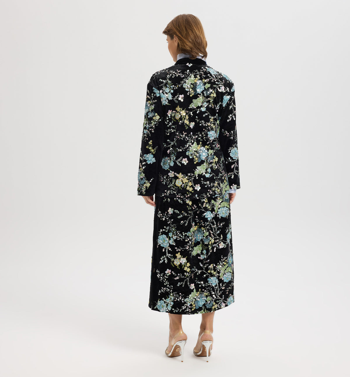 Cerulean Embroidered