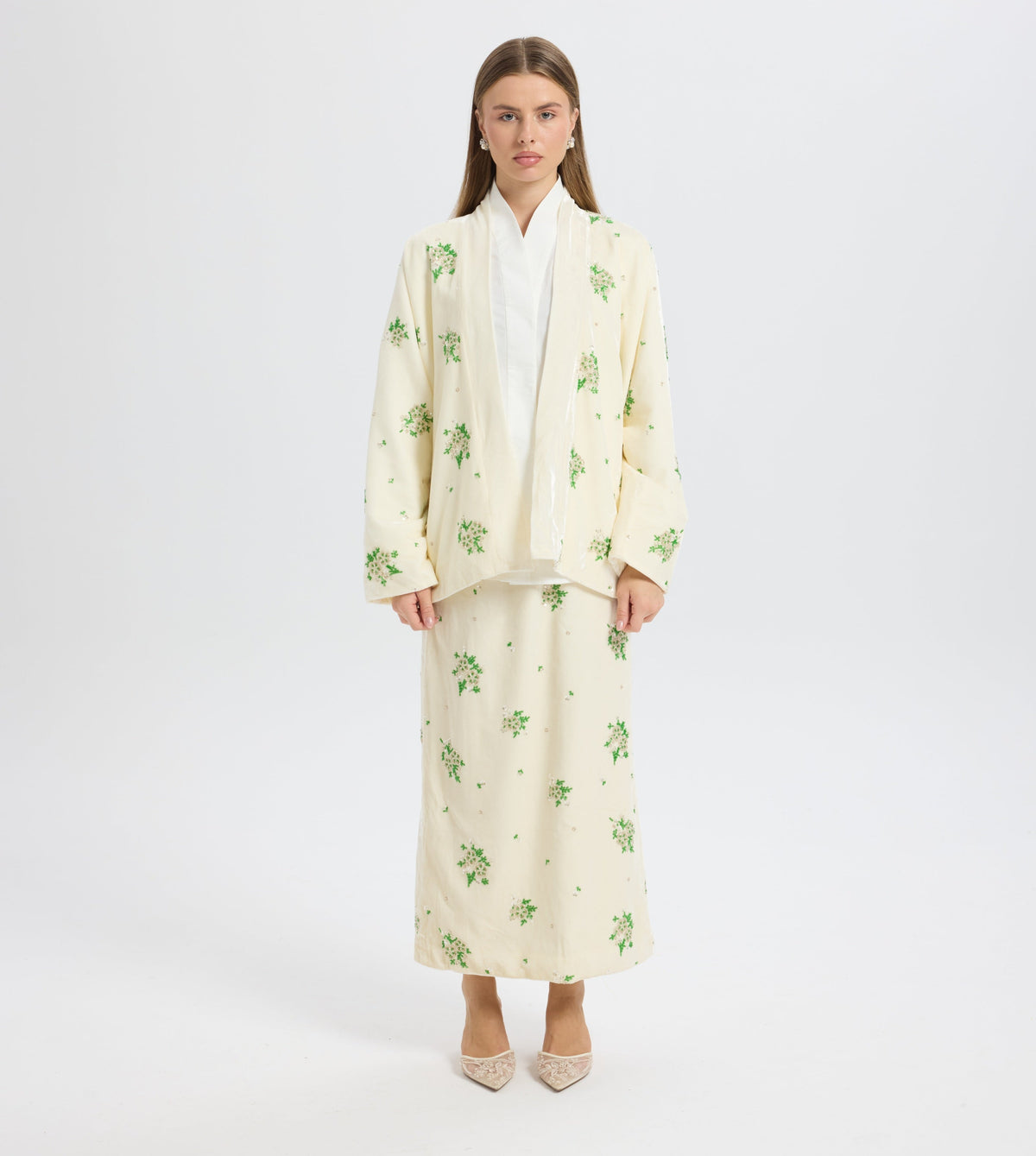 Sequined Velvet Kimono