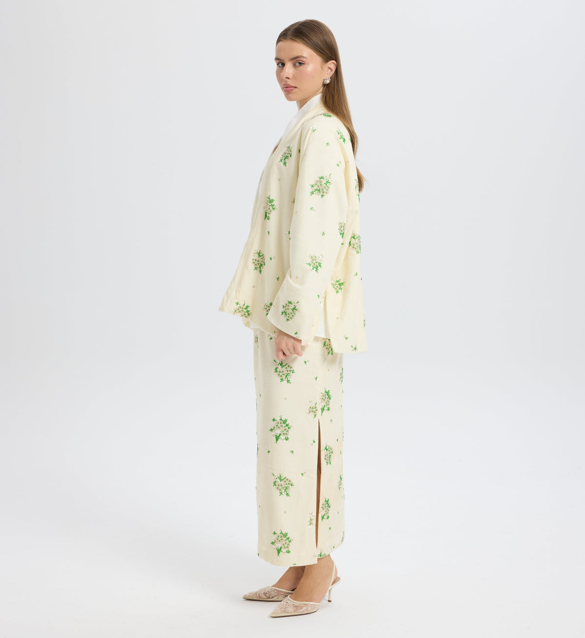 Sequined Velvet Kimono