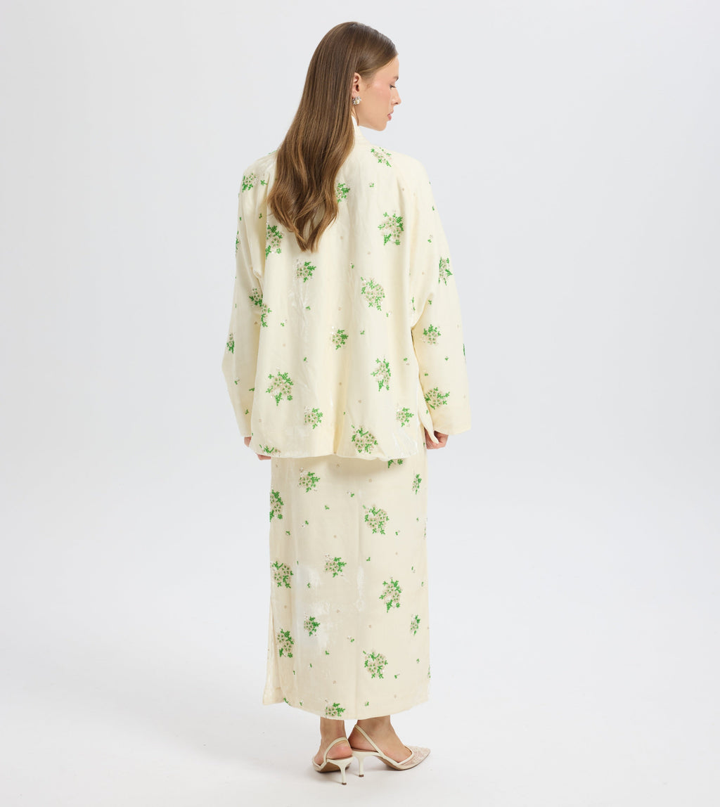 Sequined Velvet Kimono