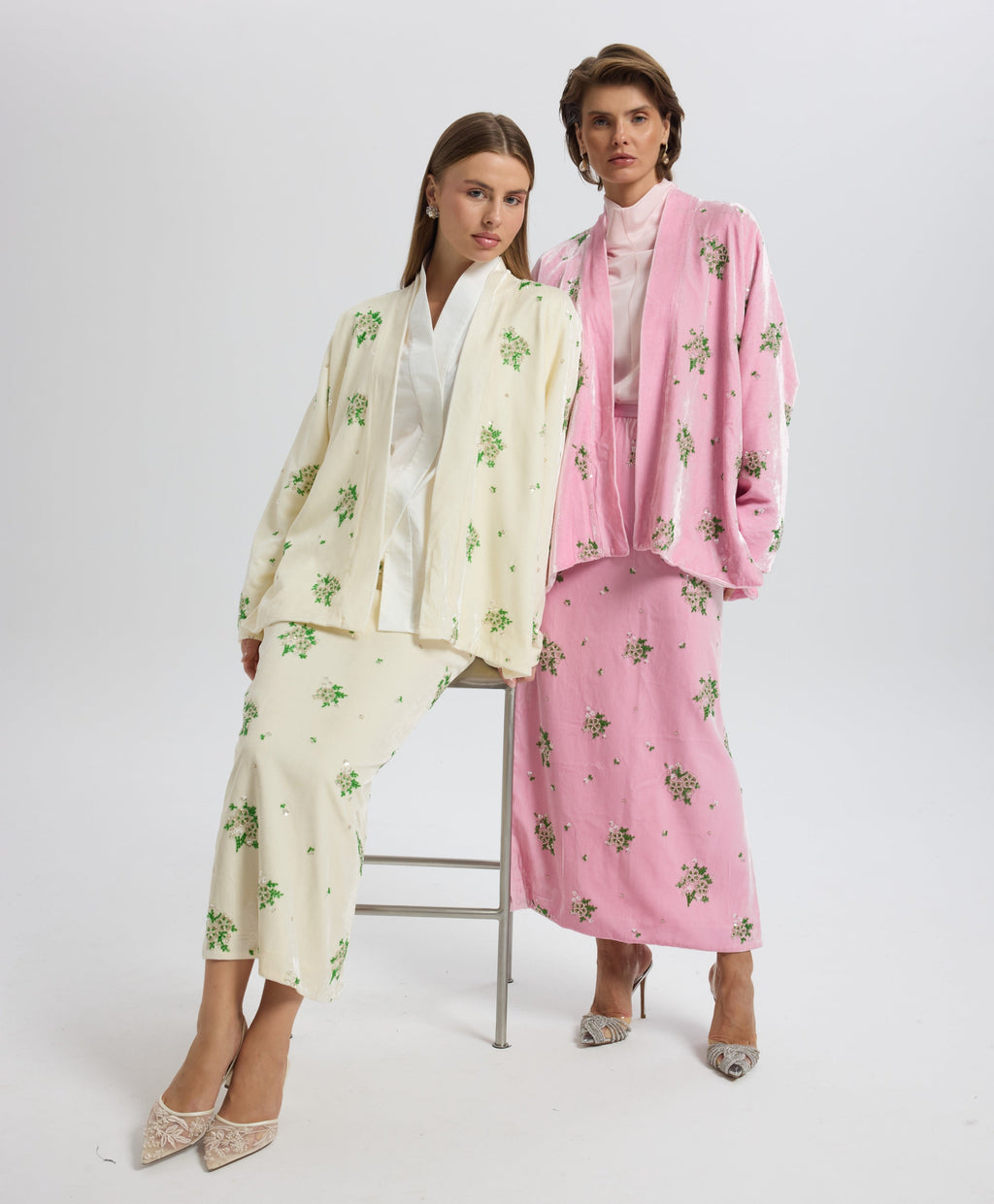 Sequined Velvet Kimono