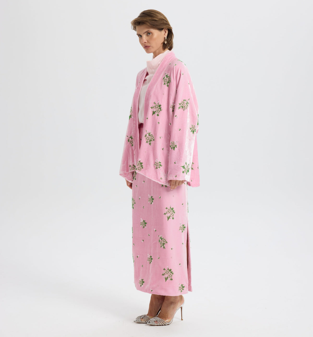 Sequined Velvet Kimono